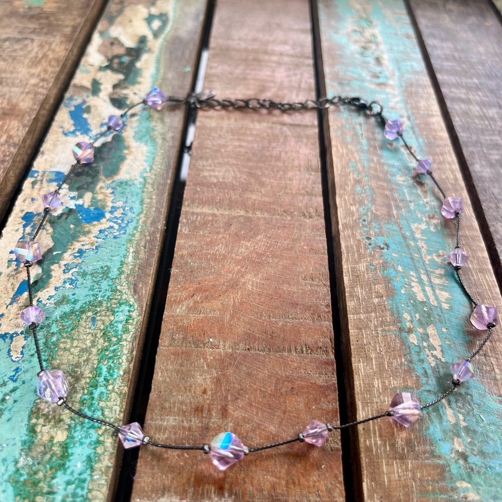 Dabby Reid Elegant Violet Crystal Necklace